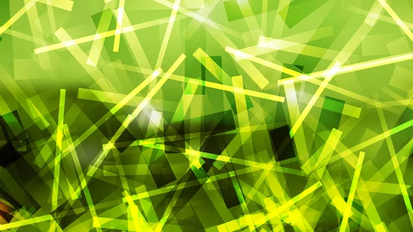Fondo de líneas de intersección dinámicas verde y amarillo negro abstracto — Archivo Imágenes Vectoriales