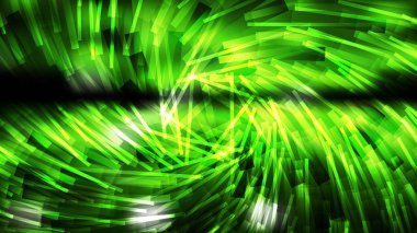 Soyut Yeşil ve Siyah Dinamik Twirl Çizgili Çizgiler Arka Plan Grafiği