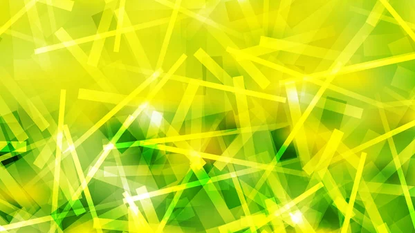 Abstrato Verde e Amarelo Linhas de Intersecção Listras Imagem de fundo — Vetor de Stock