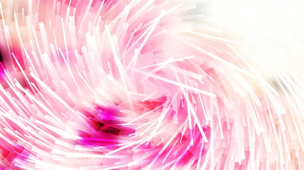 Astratto Rosa e bianco asimmetrico irregolare Twirl righe di sfondo — Vettoriale Stock