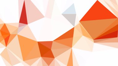 Soyut Turuncu ve Beyaz Çokgen Arka Plan Grafik Tasarımı