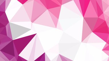 Pembe ve Beyaz Çokgen Arka Plan Grafik Tasarım Vektör Sanatı