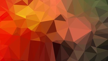 Soyut Kırmızı ve Yeşil Çokgen Arka Plan Tasarımı