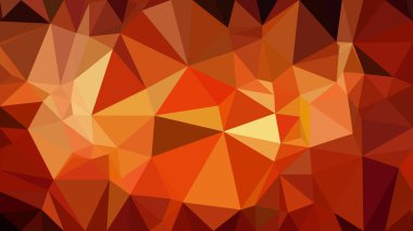Soyut Kırmızı ve Turuncu Poligonal Üçgen Arka Plan