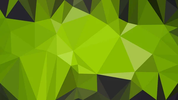 Grön och svart låg Poly bakgrund design Graphic — Stock vektor