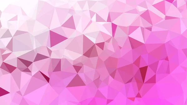Fondo triangular poligonal rosa y blanco Arte vectorial — Vector de stock