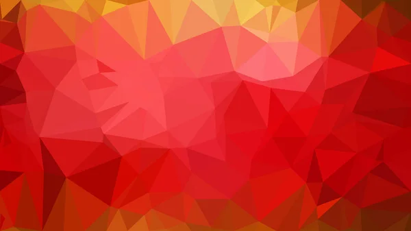 Rot und Orange Polygondreieck Hintergrund — Stockvektor