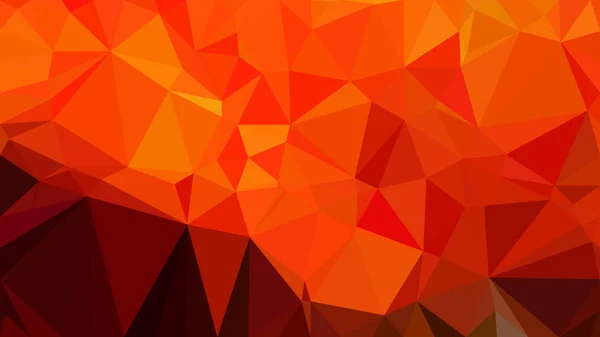 Červený a oranžový nízký (Poly) design — Stockový vektor