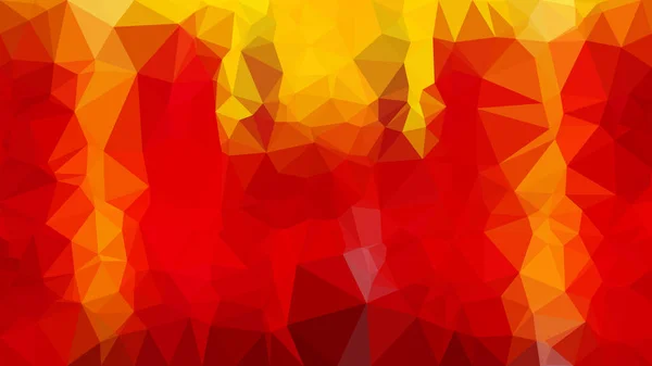 红色和黄色低多边形背景模板 — 图库矢量图片
