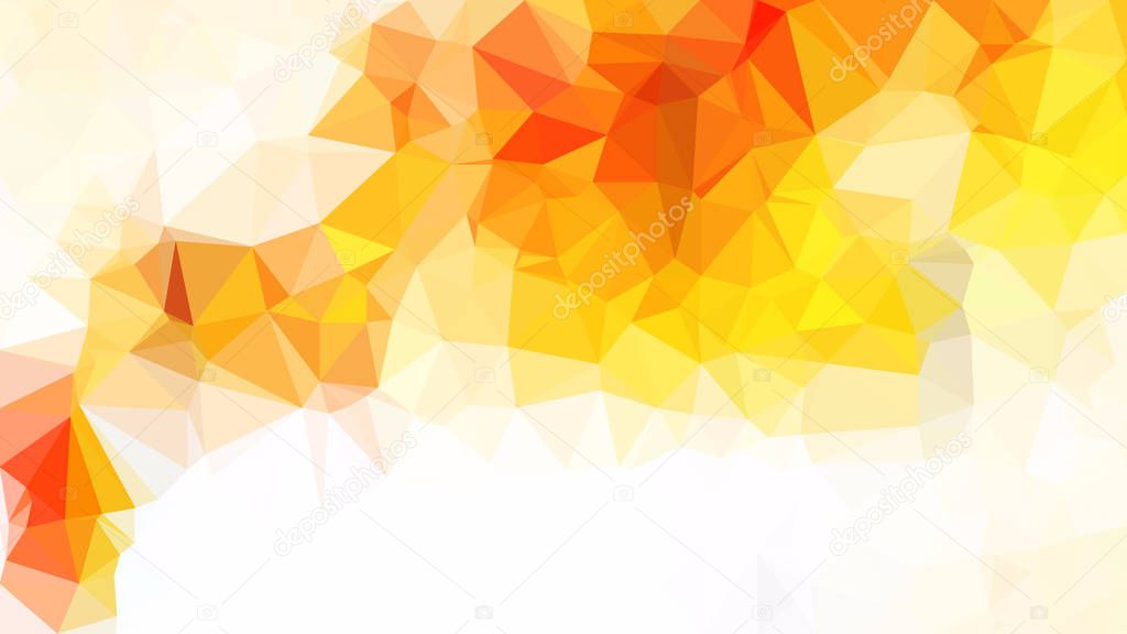 Orange and White Polygonal Background