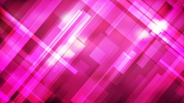 Soyut Geometrik Sıcak Pembe Arka Plan