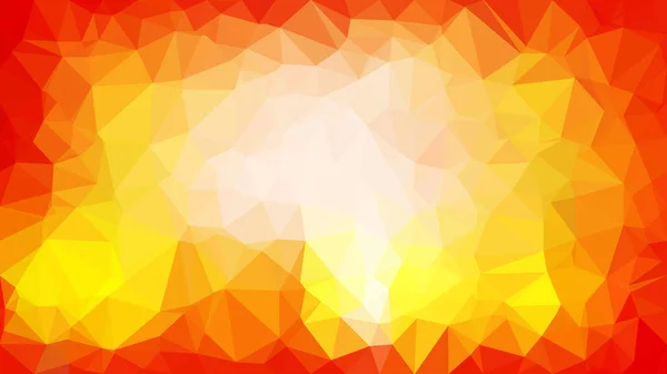 Modèle de fond polygonal rouge blanc et jaune — Image vectorielle