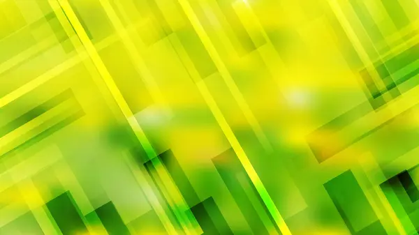 Abstrakte grüne und gelbe geometrische Hintergrundvektorillustration — Stockvektor