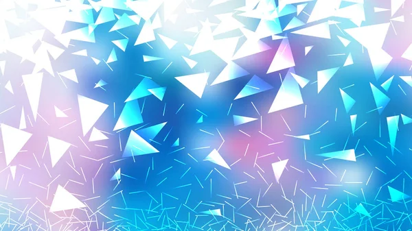 Rosa blau und weiß geometrisches Dreieck Hintergrundgrafik — Stockvektor