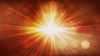 Rays Grafik ile Koyu Turuncu Bokeh Arka Plan