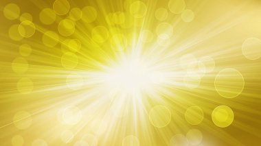 Soyut Beyaz ve Altın Işınlar Işıklar Bokeh Arka Plan