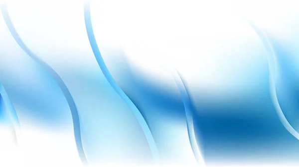 Bleu et blanc Arrière-plan courbe — Image vectorielle