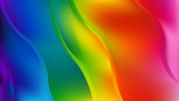 Abstrakt färgglada vågiga bakgrund — Stock vektor