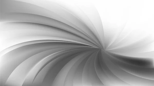 Abstract Grey and White Spiral Rays Background — Stock Vector