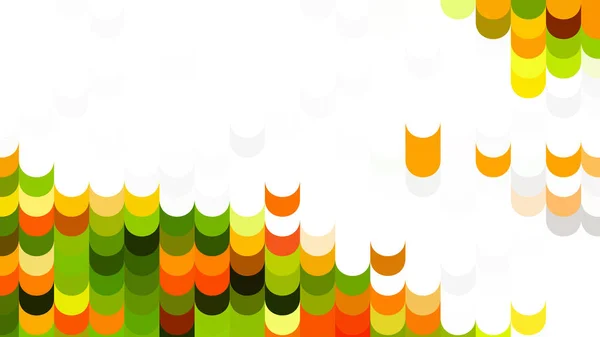 Pozadí abstraktních oranžových bílých a zelených geometrických tvarů — Stockový vektor
