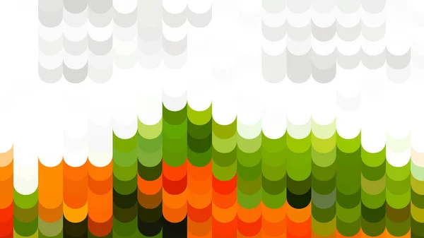 Naranja blanco y verde geométrica formas fondo — Vector de stock