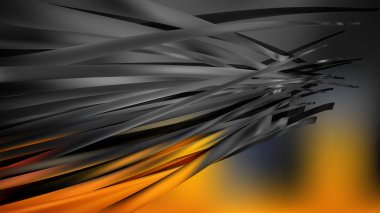 Turuncu ve Siyah Arka Plan Vektör İllüstrasyonu