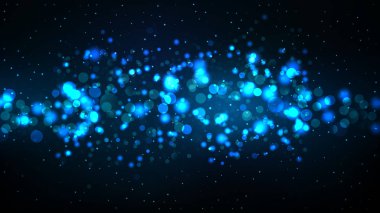 Siyah ve Mavi Defokus Arka Plan Vektör Görüntüsü