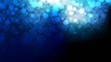 Siyah ve Mavi Bulanık Bokeh Arka Plan Görüntüsü