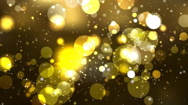 Siyah ve Altın Defocused Işıklar Arka Plan