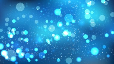 Mavi Bokeh Arka Plan Vektör Grafiği