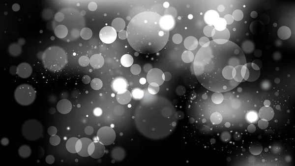 Bokeh negro y gris desenfocado luces fondo imagen vectorial — Archivo Imágenes Vectoriales