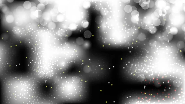 Abstrakte Schwarz-Weiß-Bokeh defokussierte Lichter Hintergrundbild — Stockvektor