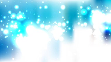 Mavi ve Beyaz Işıklar Arka Plan