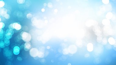 Mavi ve Beyaz Işıklar Arka Plan İllüstrasyon