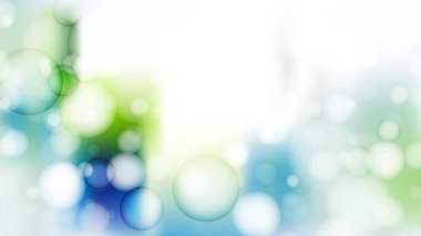 Mavi Yeşil ve Beyaz Defocused Arka Plan Vektör Görüntü