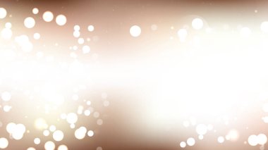 Soyut Kahverengi ve Beyaz Bokeh Işıklar Arka Plan Grafik