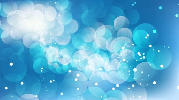 Bokeh Azul y Blanco Luces Gráficas de Fondo — Vector de stock