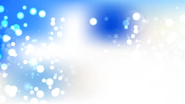Abstrakte blaue und weiße Unschärfe Lichter Hintergrund — Stockvektor