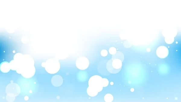 Απεικόνιση διανυσματικών φώτων με μπλε και λευκές κηλίδες φόντου — Διανυσματικό Αρχείο