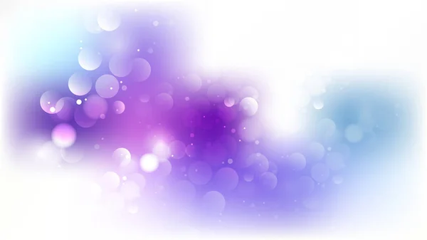 Bleu violet et blanc flou Lumières Image de fond — Image vectorielle