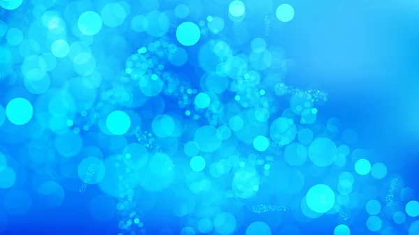 Abstract Bright Blue Bokeh Background — Stock Vector