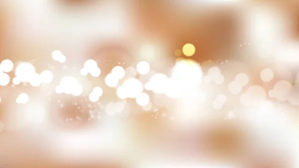 Fondo de luces desenfocadas Bokeh marrón y blanco — Vector de stock