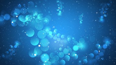 Soyut Lacivert Bokeh Defokus Işıklar Arka Plan