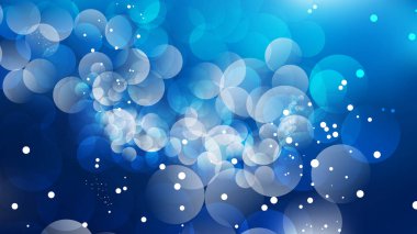 Koyu Mavi Bulanıklık Işıklar Arka Plan Tasarımı