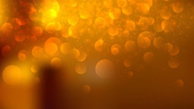 Koyu Turuncu Bulanık Işıklar Arka Plan Vektör İllüstrasyon