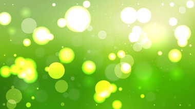 Soyut Yeşil Bokeh Işıklar Arka Plan Illustrator