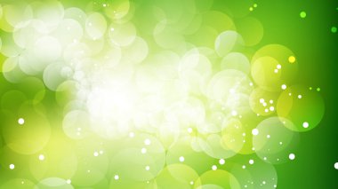 Soyut Yeşil ve Beyaz Defocused Işıklar Arka Plan Vektör