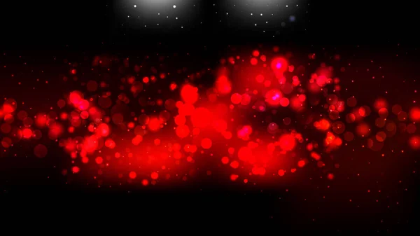 Аннотация Cool Red Bokeh Defocused Lights Background — стоковый вектор