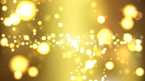 Gold Lichter Hintergrund Vektor Bild — Stockvektor