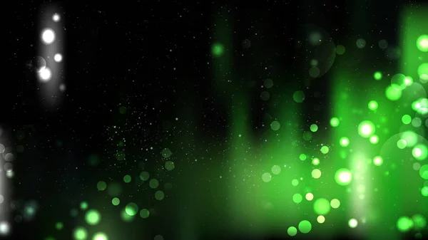Абстрактні зелені та чорні розмиті вогні Фонова графіка — стоковий вектор